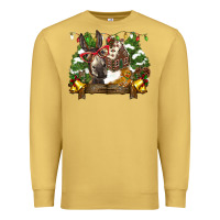 Antique Gold christmas donkey candy house Premium Sweatshirt - BarkalooDesign