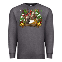 Charcoal Heather christmas donkey candy house Premium Sweatshirt - BarkalooDesign