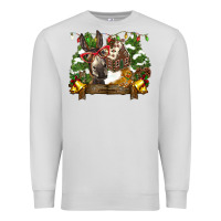 Dove Grey christmas donkey candy house Premium Sweatshirt - BarkalooDesign