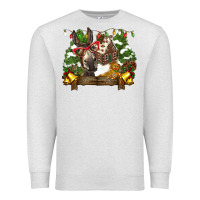 Oatmeal Heather christmas donkey candy house Premium Sweatshirt - BarkalooDesign