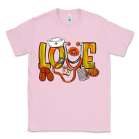 Bubblegum Pink Thanksgiving love Nurse Classic Tee - NancyCooperArtShop