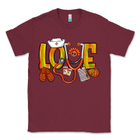 Burgundy Thanksgiving love Nurse Classic Tee - NancyCooperArtShop