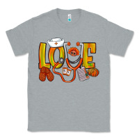Heather Grey Thanksgiving love Nurse Classic Tee - NancyCooperArtShop