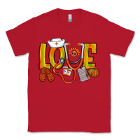 Red Thanksgiving love Nurse Classic Tee - NancyCooperArtShop