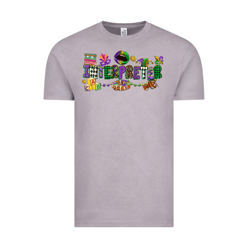 Interpreter Mardi Gras Vintage Tee by CowGirlArtShop | Teevron
