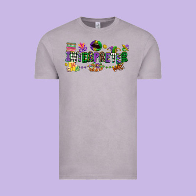 Interpreter Mardi Gras Vintage Tee Designed By Cowgirlartshop