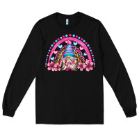 Black valentine's day rainbow gnome olivia Long Sleeve Tee - OliviaCreatesArt