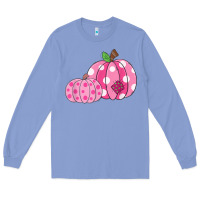 Colony Blue halloween fall pink pumpkin Long Sleeve Tee - trangStudio