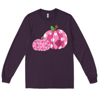 Plum halloween fall pink pumpkin Long Sleeve Tee - trangStudio