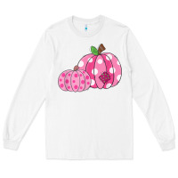 White halloween fall pink pumpkin Long Sleeve Tee - trangStudio