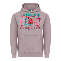 Vintage Zinc I wear my heart on my sleeve Valentine's Day Vintage Hoodie - HowdyJamesFarm
