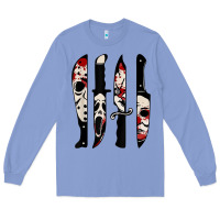 Colony Blue knives horror movie friday halloween horror ghost Long Sleeve Tee - trangStudio