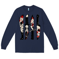 Navy knives horror movie friday halloween horror ghost Long Sleeve Tee - trangStudio