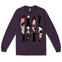 Plum knives horror movie friday halloween horror ghost Long Sleeve Tee - trangStudio