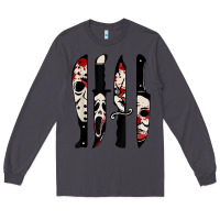 Smoke knives horror movie friday halloween horror ghost Long Sleeve Tee - trangStudio