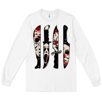 White knives horror movie friday halloween horror ghost Long Sleeve Tee - trangStudio