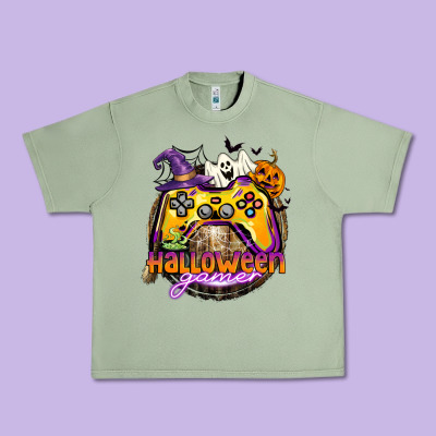 Halloween Gamer Urban Heavy Tee Designed By Cowgirlartshop