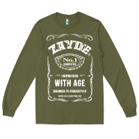 Army Green Mens Vintage Zayde Hebrew Yiddish Grandfather Long Sleeve Tee - trangStudio