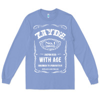 Colony Blue Mens Vintage Zayde Hebrew Yiddish Grandfather Long Sleeve Tee - trangStudio