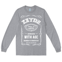 Heather Grey Mens Vintage Zayde Hebrew Yiddish Grandfather Long Sleeve Tee - trangStudio