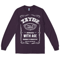 Plum Mens Vintage Zayde Hebrew Yiddish Grandfather Long Sleeve Tee - trangStudio