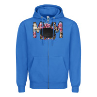 True Royal mom hockey flower Zipper Hoodie - RacoonDesign
