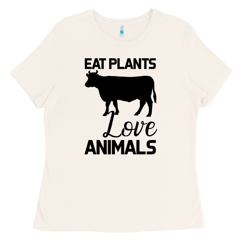 Eat Plants Love Animals Ladies Tee by Bettercallsaul | Teevron