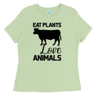 Matcha Eat Plants Love Animals Ladies Tee - Bettercallsaul