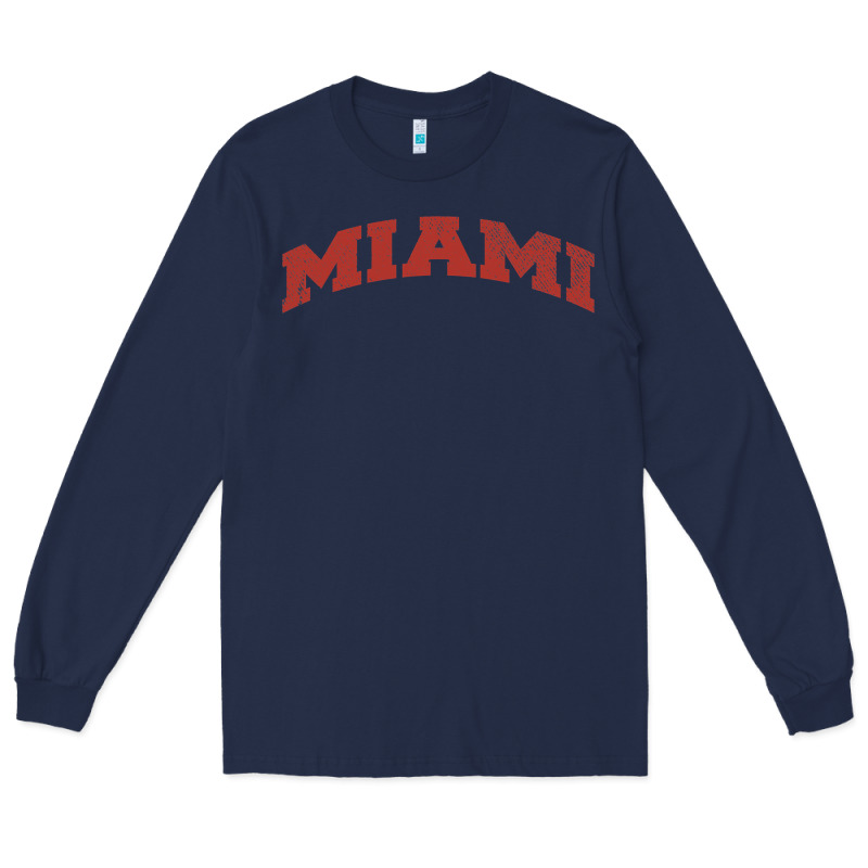 Miami Ohio Classic Athletic Sports Distressed Long Sleeve Tee by trangStudio | Teevron