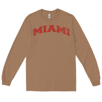 Toasted Coconut Miami Ohio Classic Athletic Sports Distressed Long Sleeve Tee - trangStudio