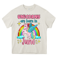 Cream unicorns are born in june Heavy Core Tee - Jasminsmagicworld