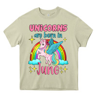 Mossy unicorns are born in june Heavy Core Tee - Jasminsmagicworld