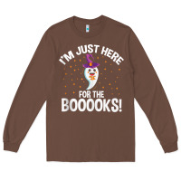 Teacher Halloween Bookworm Just Here For The Boooks Ghost Tank Top Long Sleeve Tee | Teevron