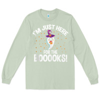 Matcha teacher halloween bookworm just here for the boooks ghost tank top Long Sleeve Tee - trangStudio