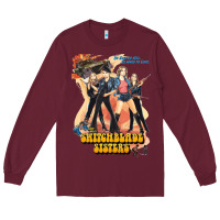 Burgundy Switchblade Sisters GIFT Long Sleeve Tee - trangStudio