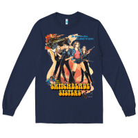 Navy Switchblade Sisters GIFT Long Sleeve Tee - trangStudio