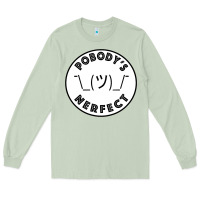 Matcha Pobody's Nerfect Retro Classic Funny Nobody's Perfect Long Sleeve Tee - trangStudio