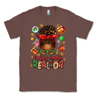 Chestnut santas favorite realtor messy bun Classic Tee - texasbilliewilder