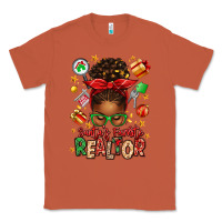 Copper santas favorite realtor messy bun Classic Tee - texasbilliewilder