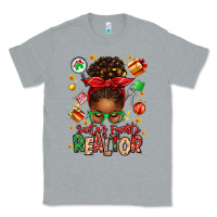 Heather Grey santas favorite realtor messy bun Classic Tee - texasbilliewilder