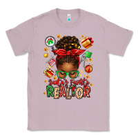 Lilac santas favorite realtor messy bun Classic Tee - texasbilliewilder