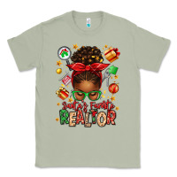 Matcha santas favorite realtor messy bun Classic Tee - texasbilliewilder