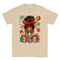 Mushroom santas favorite realtor messy bun Classic Tee - texasbilliewilder