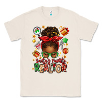 Natural santas favorite realtor messy bun Classic Tee - texasbilliewilder