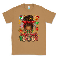 Toasted Coconut santas favorite realtor messy bun Classic Tee - texasbilliewilder