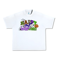 White happy halloween Urban Heavy Tee - CowGirlArtShop