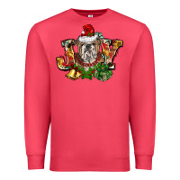 Cardinal Christmas joy english bulldog Premium Sweatshirt - BarkalooDesign