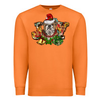 Carrot Christmas joy english bulldog Premium Sweatshirt - BarkalooDesign