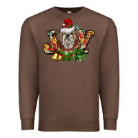 Chestnut Christmas joy english bulldog Premium Sweatshirt - BarkalooDesign