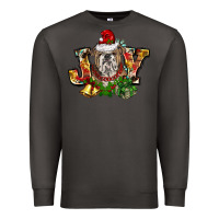 Smoke Christmas joy english bulldog Premium Sweatshirt - BarkalooDesign
